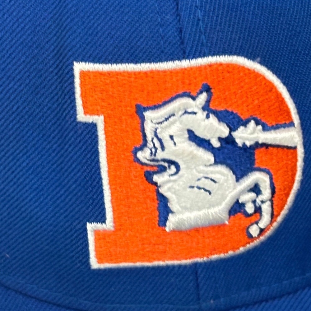 VTG Reebok NFL Gridiron Classic Denver‎ Broncos Fitted Hat 7 1/4 Wool Throwback - Picture 8 of 13